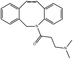 1-Propanone, 1-(dibenz[b,f]azocin-5(6H)-yl)-3-(dimethylamino)- 结构式