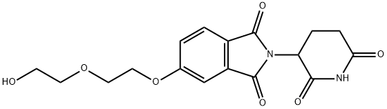 2-(2,6-Dioxo-3-piperidinyl)-5-[2-(2-hydroxyethoxy)ethoxy]-1H-isoindole-1,3(2H)-dione|2-(2,6-二氧代哌啶-3-基)-5-(2-羟基乙氧基)乙氧基)-2,3-二氢-1H-异吲哚-1,3-二酮
