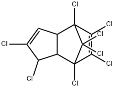 1α,2,4β,5,6,7β,8,8-Octachloro-3aα,4,7,7aα-tetrahydro-4,7-methano-1H-indene Structure