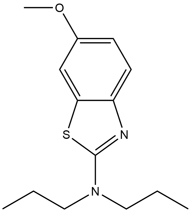 6-Methoxy-N,N-dipropyl-2-benzothiazolamine Structure
