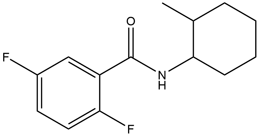 2,5-Difluoro-N-(2-methylcyclohexyl)benzamide Struktur