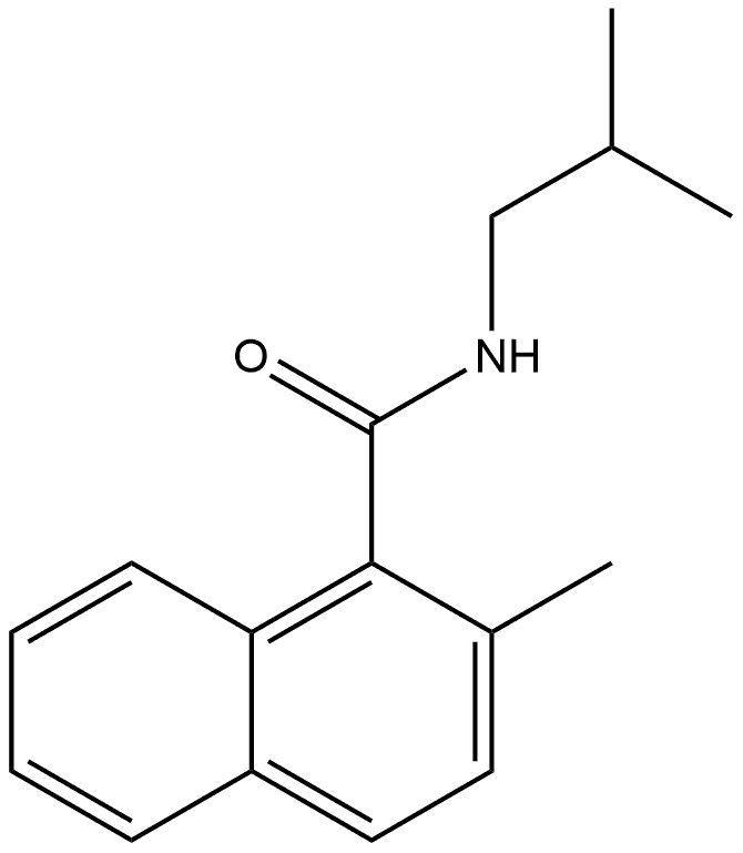 2-Methyl-N-(2-methylpropyl)-1-naphthalenecarboxamide Structure