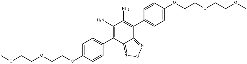 2,1,3-Benzothiadiazole-5,6-diamine, 4,7-bis[4-[2-(2-methoxyethoxy)ethoxy]phenyl]- Structure
