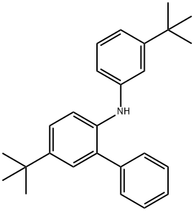 5-(tert-butyl)-N-[3-(tert-butyl)phenyl]-[1,1'-Biphenyl]-2-amine,2338756-73-1,结构式