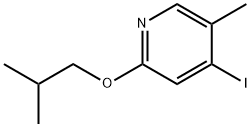 Pyridine, 4-iodo-5-methyl-2-(2-methylpropoxy)- Structure
