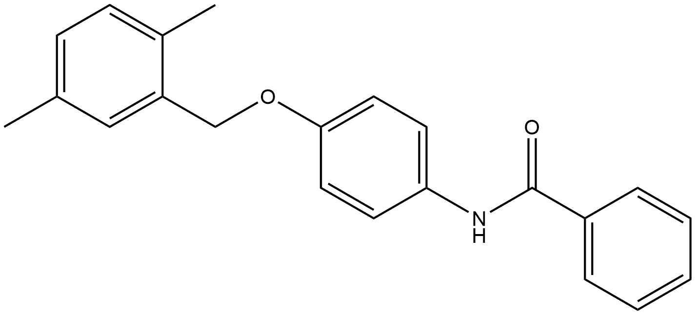 N-[4-[(2,5-Dimethylphenyl)methoxy]phenyl]benzamide Structure