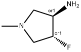 3-Pyrrolidinamine, 4-fluoro-1-methyl-, (3R,4R)-rel- Struktur