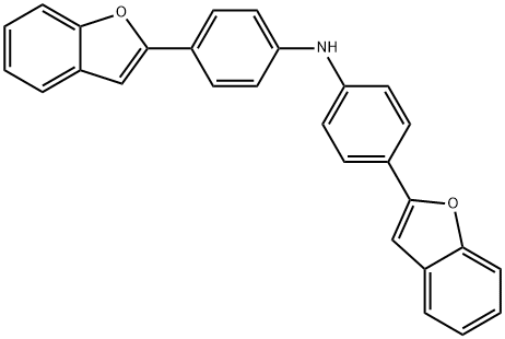 双[4-(苯并呋喃-2-基)苯]胺, 2344711-15-3, 结构式