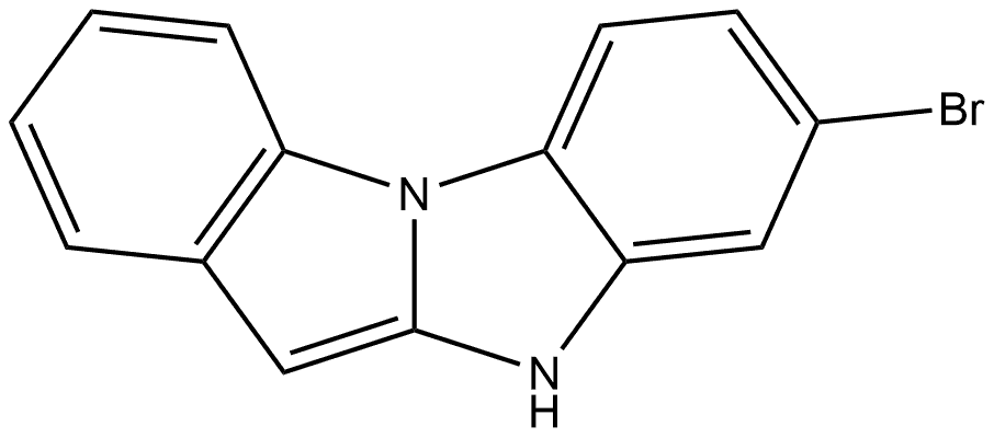 8-Bromo-10H-indolo[1,2-a]benzimidazole Structure