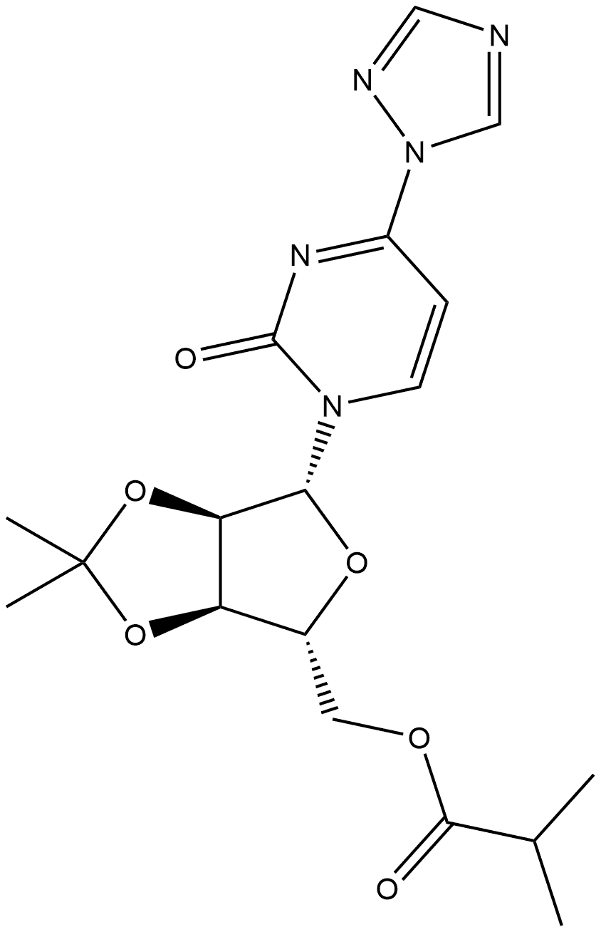2346620-54-8 ((3aR,4R,6R,6aR)-2,2-dimethyl-6-(2-oxo-4-(1H-1,2,4-triazol-1-yl)pyrimidin-1(2H)-yl)tetrahydrofuro[3,4-d][1,3]dioxol-4-yl)methyl isobutyrate
