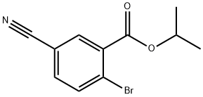 2-溴-5-氰基苯甲酸异丙酯,2347427-72-7,结构式