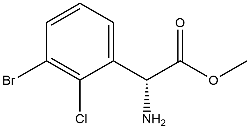 methyl (R)-2-amino-2-(3-bromo-2-chlorophenyl)acetate Structure
