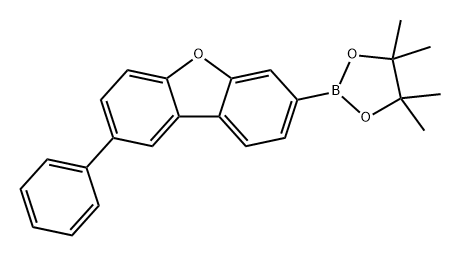 Dibenzofuran, 2-phenyl-7-(4,4,5,5-tetramethyl-1,3,2-dioxaborolan-2-yl)- 结构式