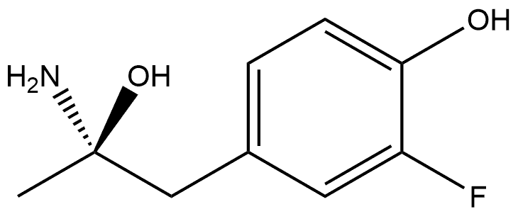 (R)-4-(2-amino-3-hydroxypropyl)-2-fluorophenol Structure