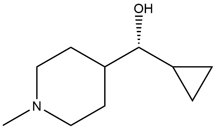 (R)-cyclopropyl(1-methylpiperidin-4-yl)methanol 结构式