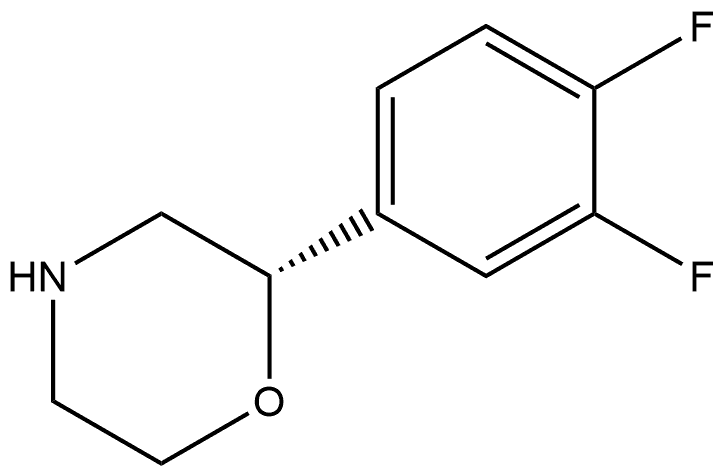 (2S)-2-(3,4-Difluorophenyl)morpholine Structure