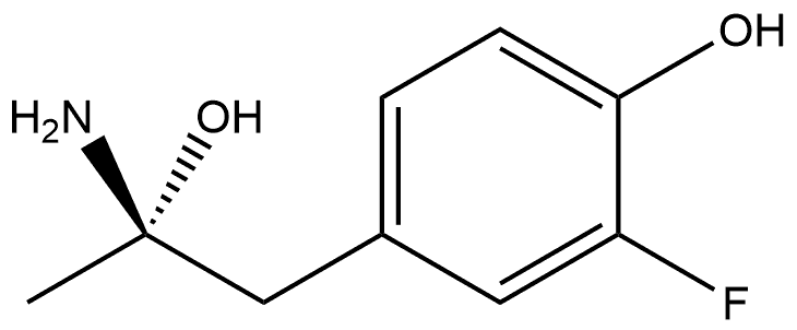 (S)-4-(2-amino-3-hydroxypropyl)-2-fluorophenol Structure