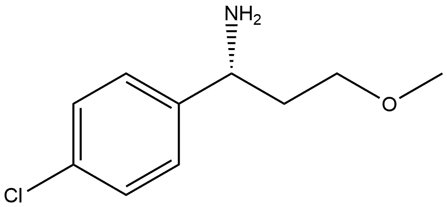 Benzenemethanamine, 4-chloro-α-(2-methoxyethyl)-, (αR)- Structure