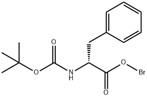 D-Phenylalanine, bromo-N-[(1,1-dimethylethoxy)carbonyl]- Structure