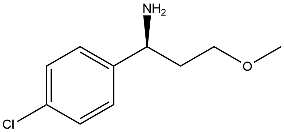 (S)-1-(4-Chlorophenyl)-3-methoxypropan-1-amine Structure