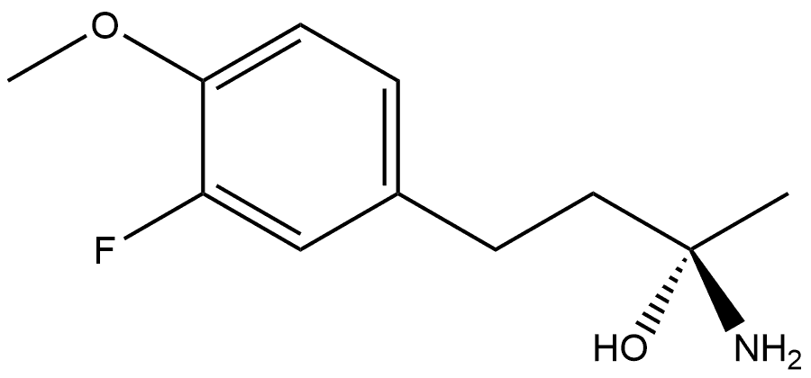 (S)-2-amino-4-(3-fluoro-4-methoxyphenyl)butan-1-ol 结构式
