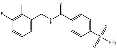 Benzamide, 4-(aminosulfonyl)-N-[(2,3-difluorophenyl)methyl]-|N-[(2,3-二氟苯基)甲基]-4-氨磺酰基苯甲酰胺