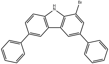 9H-Carbazole, 1-bromo-3,6-diphenyl- Struktur