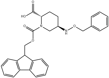 2351204-04-9 1,2-Piperidinedicarboxylic acid, 5-[(phenylmethoxy)amino]-, 1-(9H-fluoren-9-ylmethyl) ester, (2S,5R)-