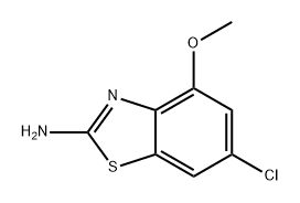 2-Benzothiazolamine, 6-chloro-4-methoxy- Struktur