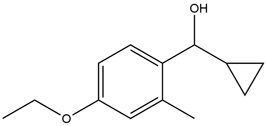α-Cyclopropyl-4-ethoxy-2-methylbenzenemethanol Structure