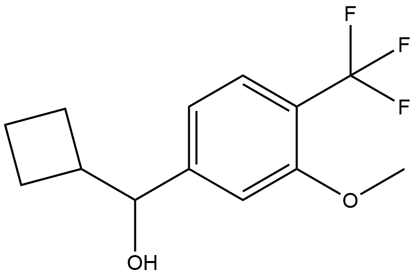 α-Cyclobutyl-3-methoxy-4-(trifluoromethyl)benzenemethanol Structure