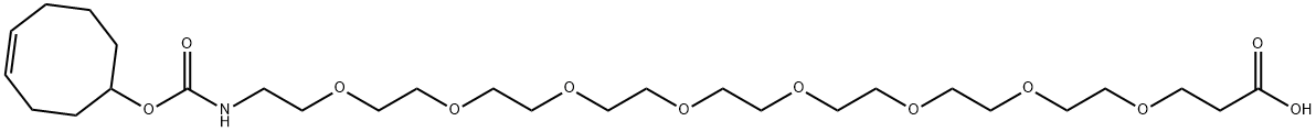 TCO-PEG8-acid Structure