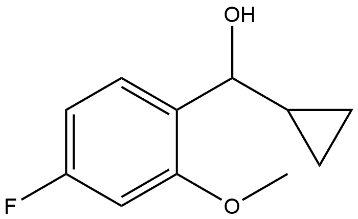 α-Cyclopropyl-4-fluoro-2-methoxybenzenemethanol Structure