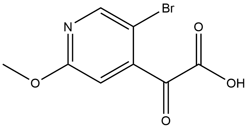 5-Bromo-2-methoxy-α-oxo-4-pyridineacetic acid Structure