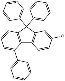 9H-Fluorene, 2-chloro-5,9,9-triphenyl- 结构式