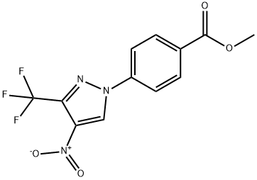 Benzoic acid, 4-[4-nitro-3-(trifluoromethyl)-1H-pyrazol-1-yl]-, methyl ester,2357107-94-7,结构式