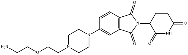 沙利度胺-哌嗪-一聚乙二醇-氨基, 2357111-29-4, 结构式