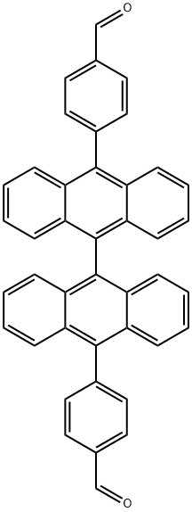 Benzaldehyde, 4,?4'-?[9,?9'-?bianthracene]?-?10,?10'-?diylbis- Structure