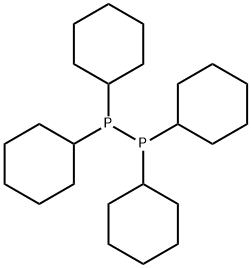 Diphosphine, tetracyclohexyl- Structure