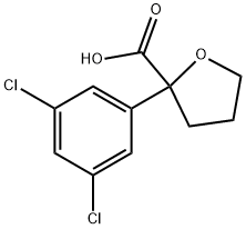 2-(3,5-二氯苯基)四氢-2-呋喃甲酸 结构式