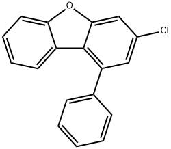 Dibenzofuran, 3-chloro-1-phenyl- Structure
