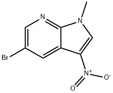 1-甲基-3-硝基-5-溴-7-氮杂吲哚 结构式
