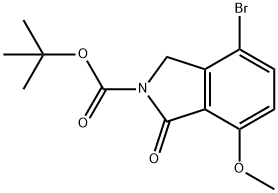 1,1-Dimethylethyl 4-bromo-1,3-dihydro-7-methoxy-1-oxo-2H-isoindole-2-carboxylate Structure