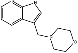 1H-Pyrrolo[2,3-b]pyridine, 3-(morpholinomethyl)- Structure