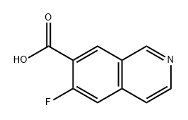 7-Isoquinolinecarboxylic acid, 6-fluoro- Structure