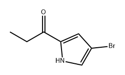 1-(4-溴-1H-吡咯-2-基)丙-1-酮, 2361645-24-9, 结构式
