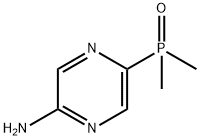 (5-Aminopyrazin-2-yl)dimethylphosphine oxide 化学構造式