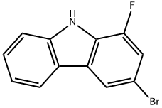 3-Bromo-1-fluoro-9H-carbazole Structure