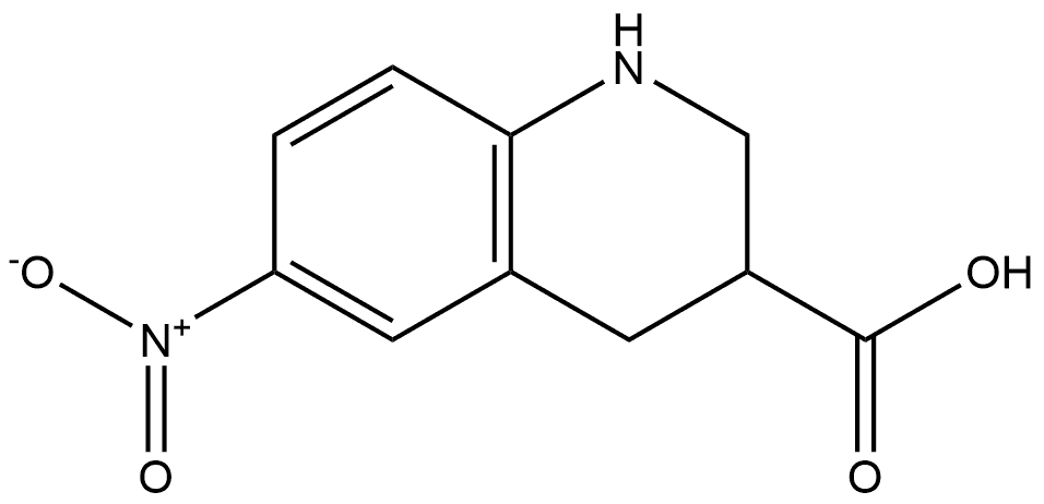 6-nitro-1,2,3,4-tetrahydroquinoline-3-carboxylic acid,2364368-06-7,结构式