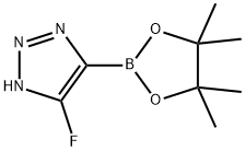 1H-1,2,3-Triazole, 5-fluoro-4-(4,4,5,5-tetramethyl-1,3,2-dioxaborolan-2-yl)- Structure